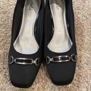 Abella Genna Wedge Pump (Black) - Size 7